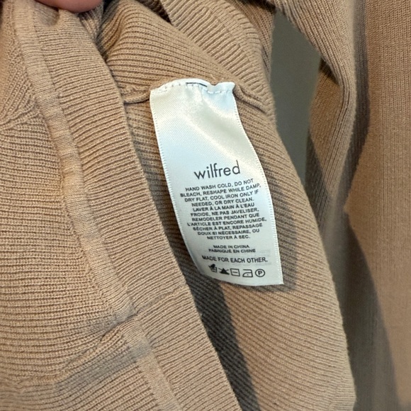 Wilfred Camel Ribbed Knit Top - Picture 3 of 4